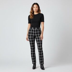 NWT EXPRESS Editor Barely Boot Plaid Pants